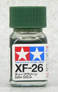 TAMIYA 琺瑯系油性漆 10ml 深綠色 XF-26